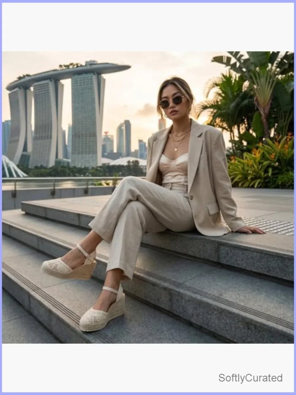 Platform Espadrilles Wedge Sandals Cushioned Footbed Ankle Strap Dressy Closed